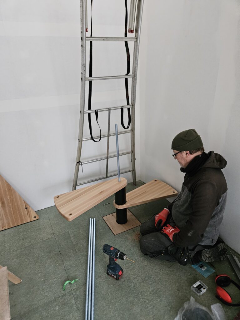 De start van de spiltrap