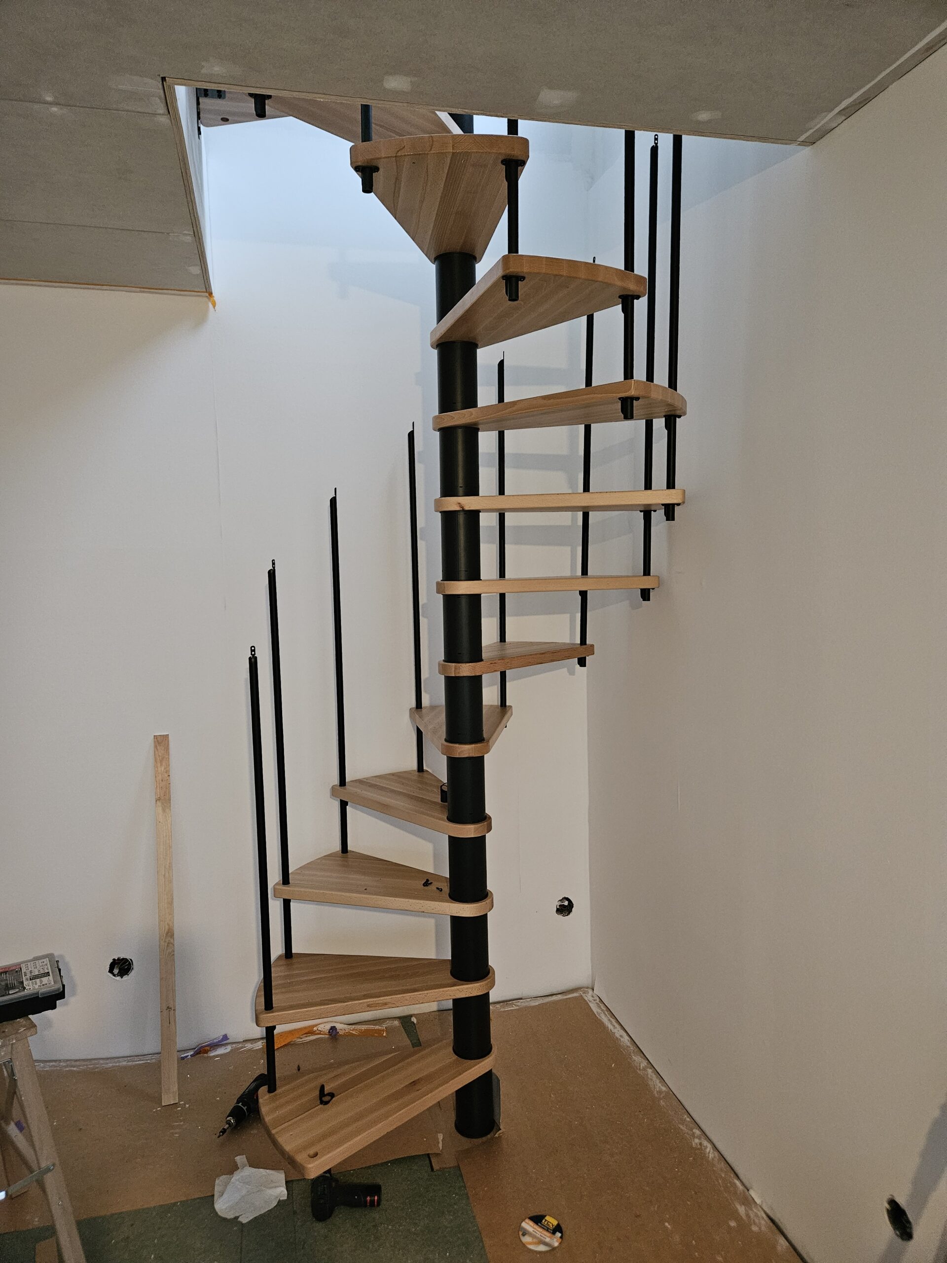 Trap oriëntatie met spijlen 